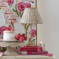 Woven Wicker Accent Lamp