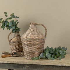Woven Wicker Market Jug