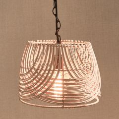 Woven Wicker Pendant Light