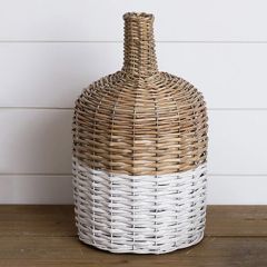 Woven Willow Demijohn Vase Set of 2
