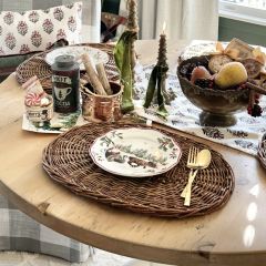 Woven Willow Oval Placemat