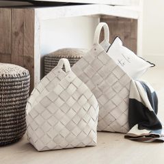 Woven Wood Nesting Basket Set of 2