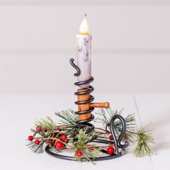 Wrought Iron Courting Candle Stand Set of 2