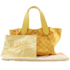 Yellow Canvas Louis Vuitton Ipanema Bag
