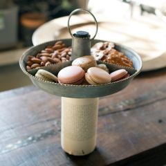 Zinc Serving Bottle Divided Topper