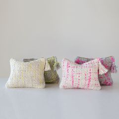 Zip Pouch With Tassel Set of 4