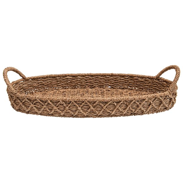 Image of Oval Seagrass Basket Tray