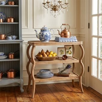 3 Tier Natural Accent Table