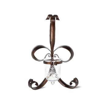 Antique Bronze Fleur De Lis Wall Sconce