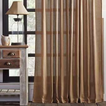 Burlap Curtain Panel Set of 2