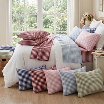 Classic Gingham Print Sheet Set