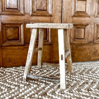 Classic Primitive Wooden Stool