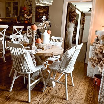 Cottage Farmhouse Spindle Back Dining Chair