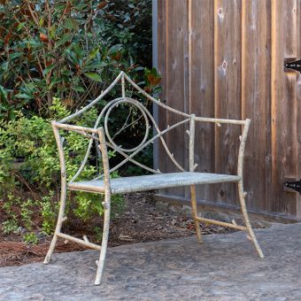 Faux Bois French Inspired Oversized Chair