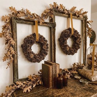 Gathered Woodland Pinecone Wreath