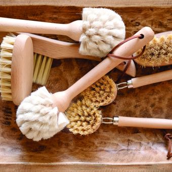 Natural Wood Dish Brush 10 Inch