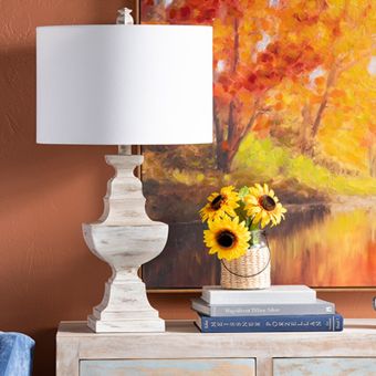 Nice and Neutral Table Lamp with Linen Shade