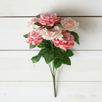 Pretty Pastels Faux Floral Bunch Set of 4