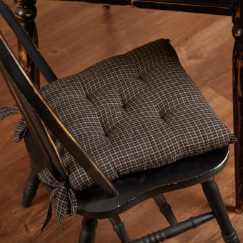 Primitive Farmhouse Plaid Chair Cushion