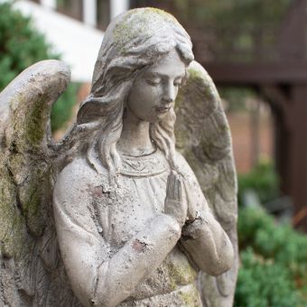 Rustic Angel Garden Sculpture