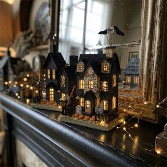 Spooky Hollow Lighted Halloween House