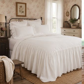 Timeless Cottage Ruffled Bedspread