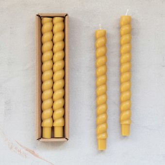 Unscented Twisted Taper Candles