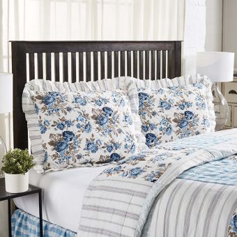Floral With Ruffle Sham Standard