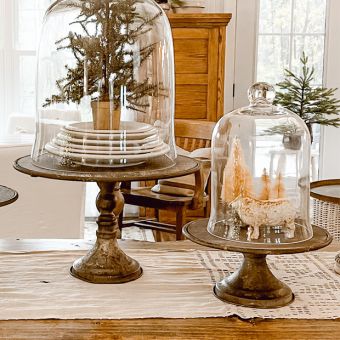 Bell Jar Cloche with Display Pedestal Small