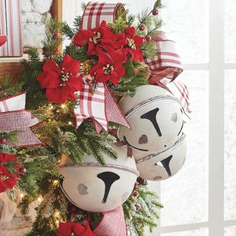 Jingle Bell With Bow Ornament