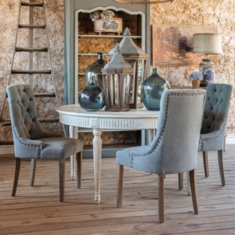 Modern French Tufted Dining Chair