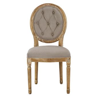 Tufted Oval Back Dining Chair