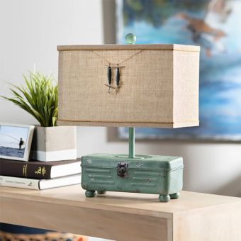 Crestview Collection CVAVP829 Tackle Box Table Lamp