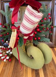 Primitive Elf Shoes Shelf Sitter | Antique Farmhouse