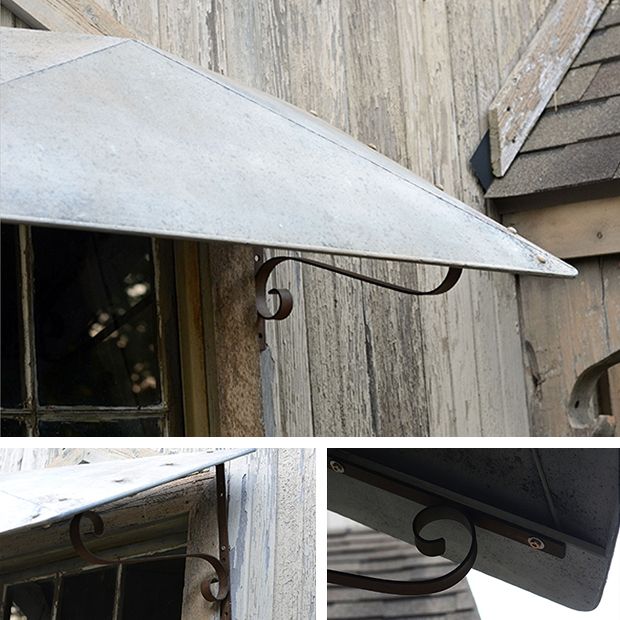Decorative Metal Awning Antique Farmhouse