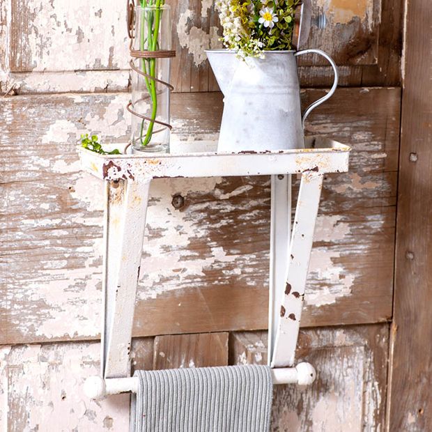 Farmhouse sales towel shelf