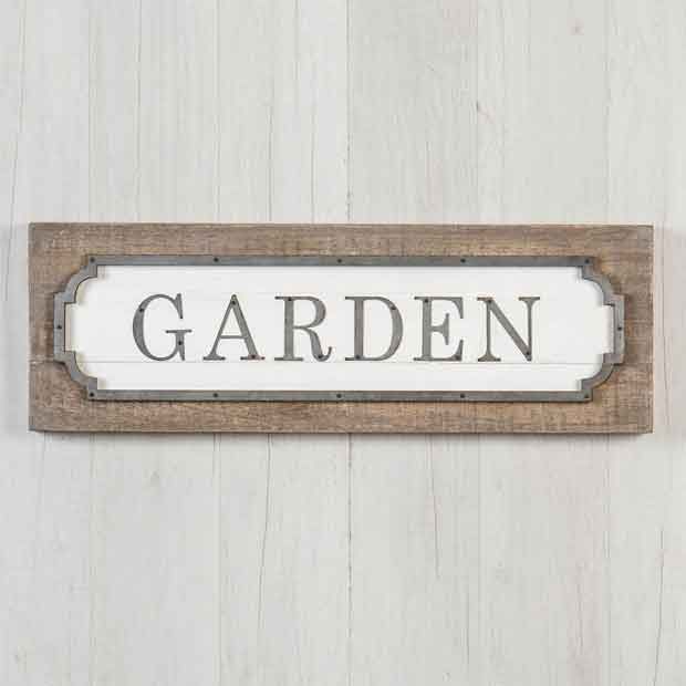 GARDEN Word Sign | Antique Farmhouse