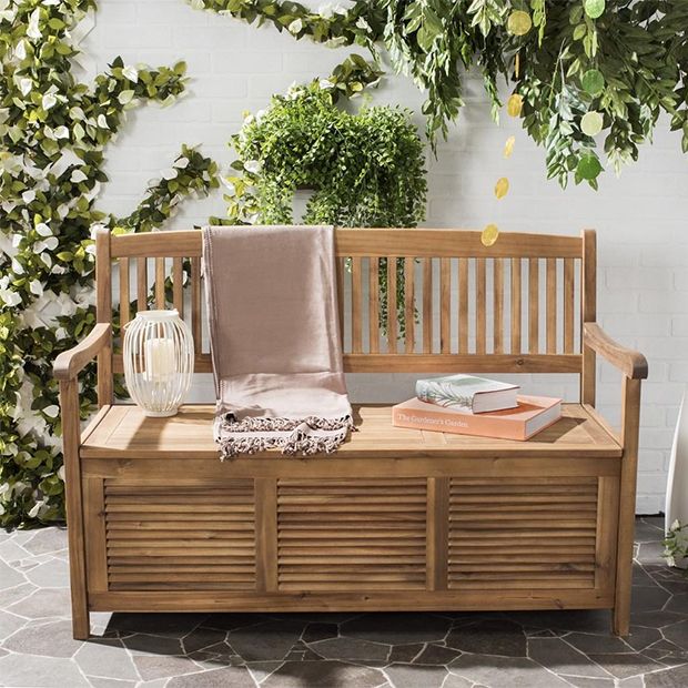 Natural on sale storage bench