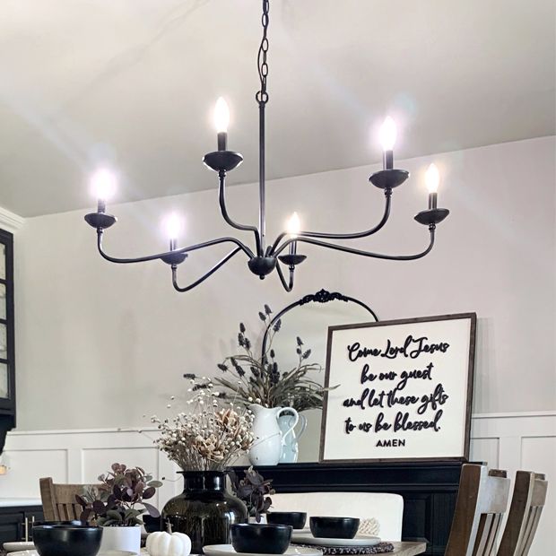 Metal Farmhouse Industrial Chandelier - Antique Farmhouse