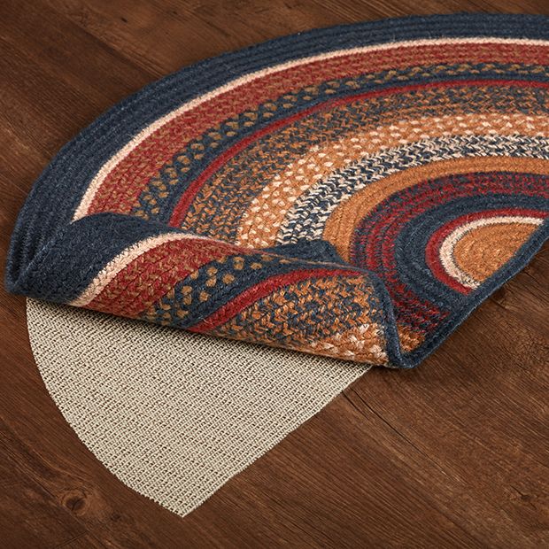 VHC Brands 20459 Flooring Primitive Star Black Half Circle Rug 16.5 x 33 VHC Brands 20459 Flooring Primitive Star Black Half Circle Rug 16.5 x 33