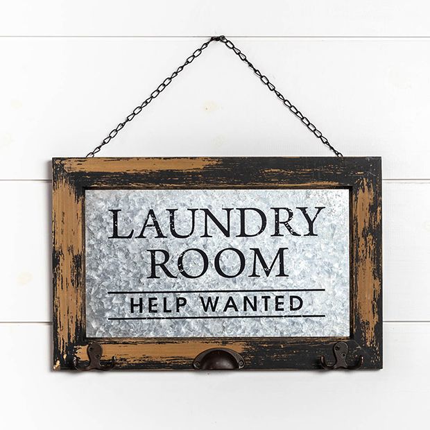 PXIYOU Laundry Help Wanted Vintage Farmhouse Laundry Room Sign Country Wall Deco PXIYOU Laundry Help Wanted Vintage Farmhouse Laundry Room Sign Country Wall Deco