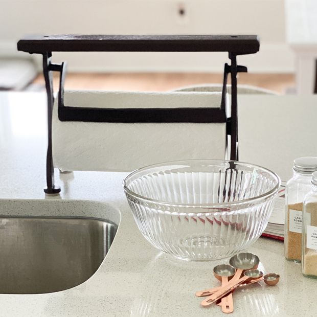 Cast Iron Countertop Paper Towel Holder