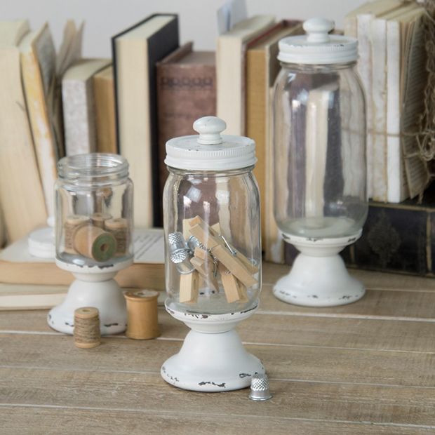 Large Apothecary Jars Trendy Counter Display Shabby Chic Potpourri Vintage  Inspired Storage Decorative Heavy Glass Terrarium Canisters 