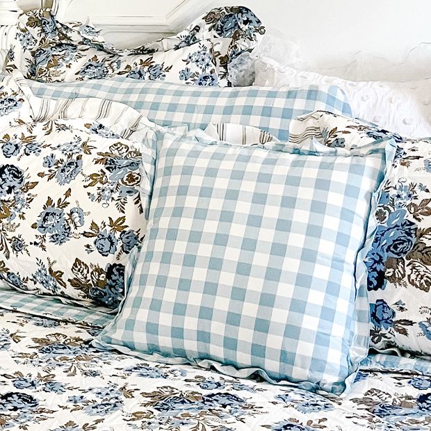 White ruffle throw pillow shop
