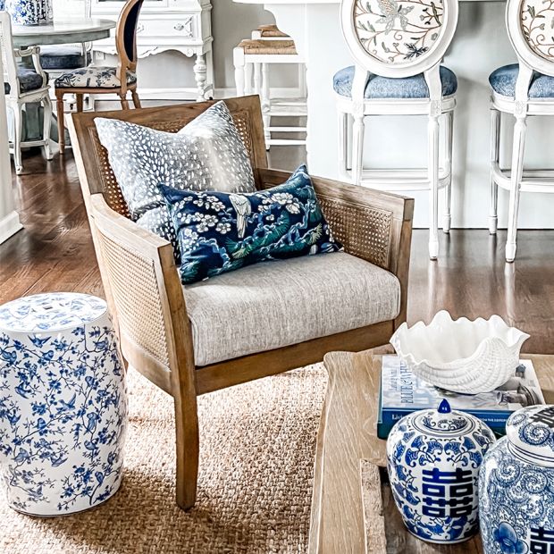 Cane back accent new arrivals chair
