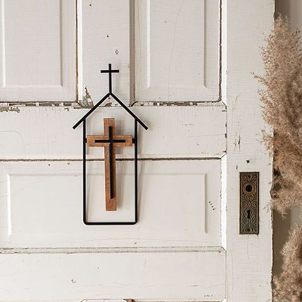 Cross wall shop decor