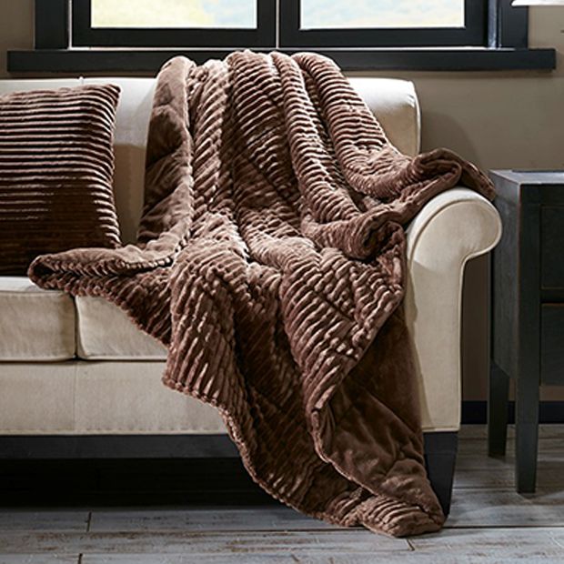 Down sales throw blanket
