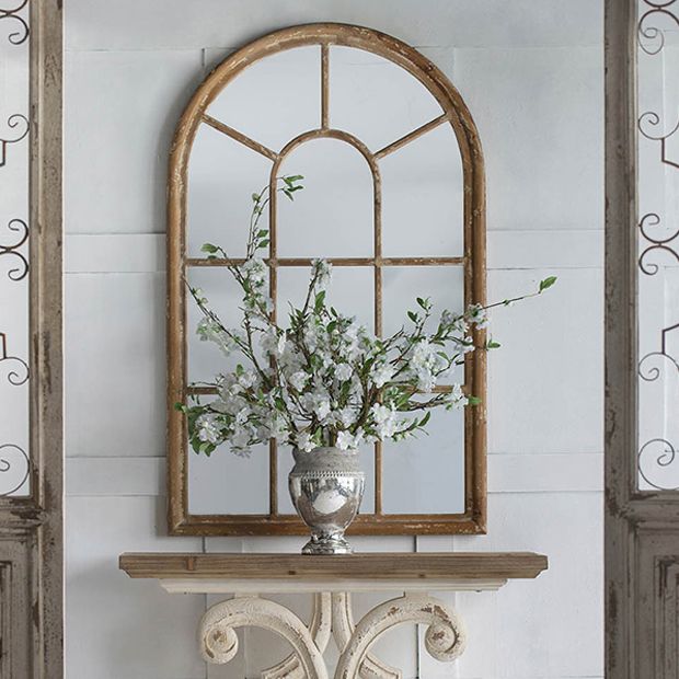 Farmhouse shop arched mirror