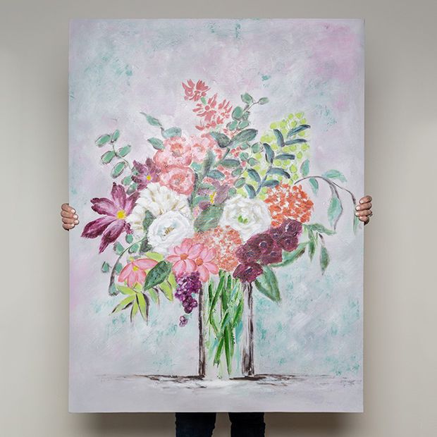 Flower Jars | Big Canvas Wall Art Print | Great Big Canvas