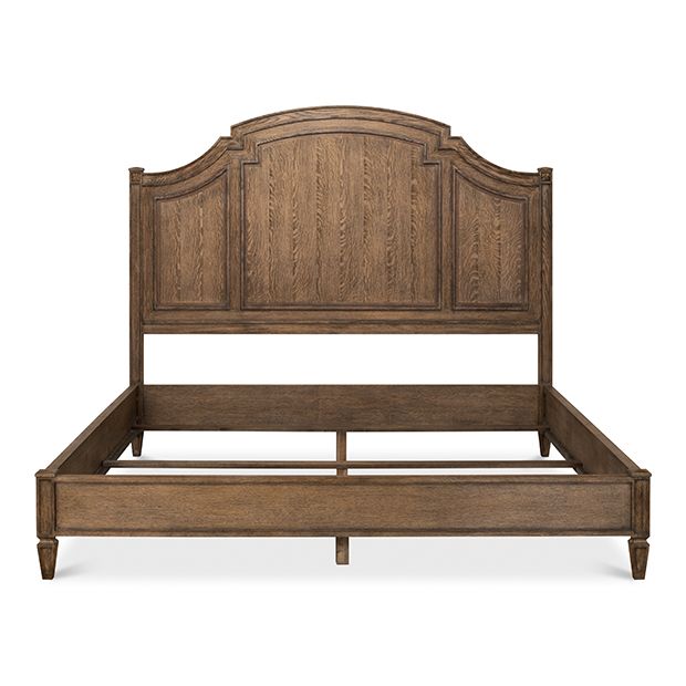 Graceful Arch Oak King Size Bed Frame Antique Farmhouse graceful-arch-oak-king-size-bed-frame-antique-farmhouse